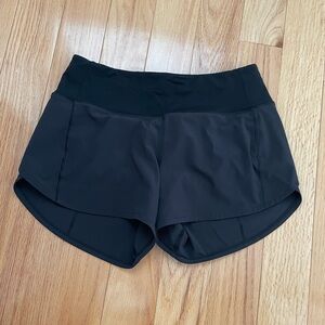 Women's Black Athletic lululemon shorts